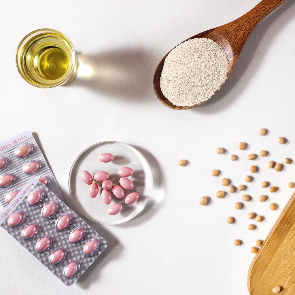 Combo 40 viên uống trắng da, giảm nám Hanvely Nature White Dairy