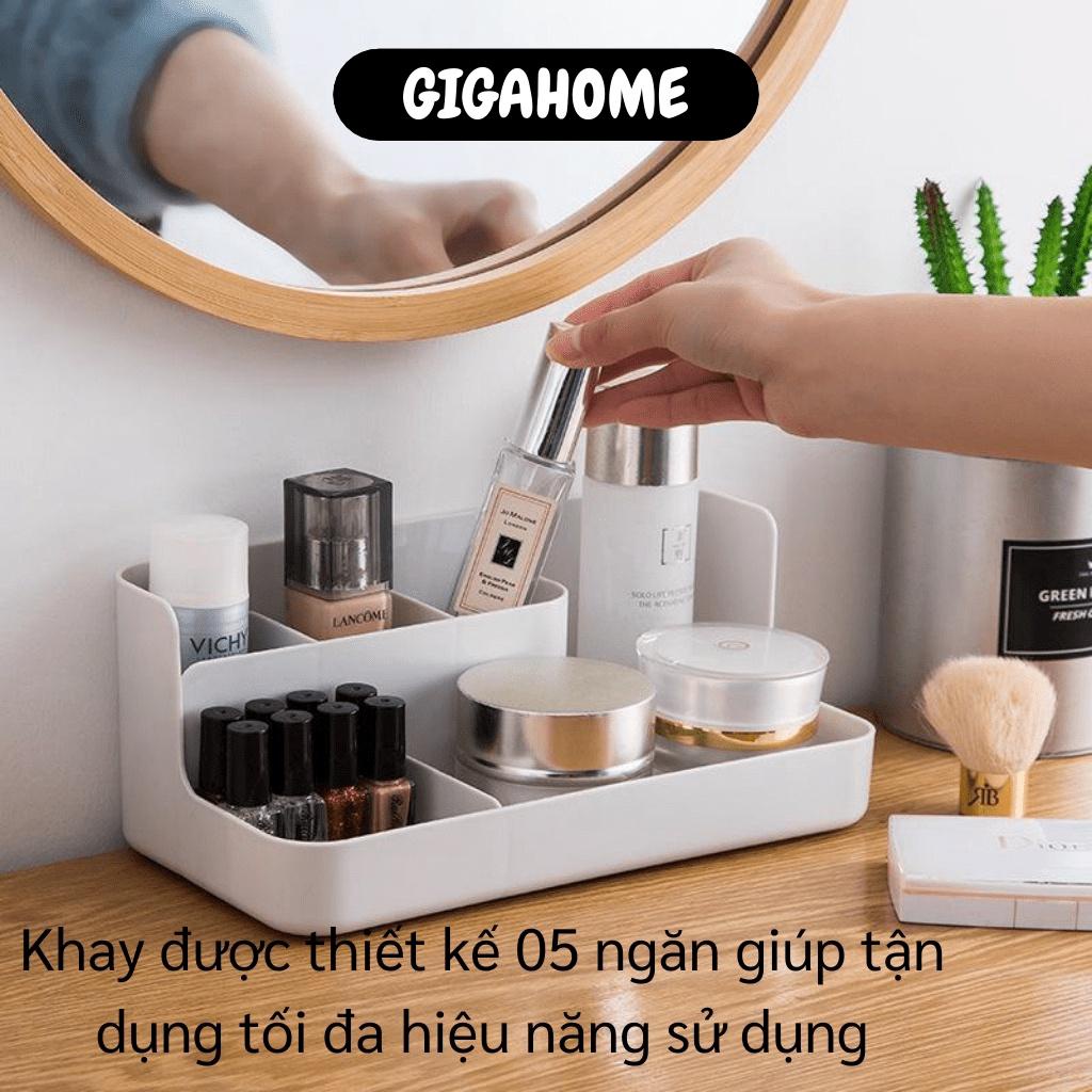 Khay Đựng Mỹ Phẩm GIGAHOME Kệ Đựng Đồ Trang Điểm, Đồ Dùng Cá Nhân, Phụ Kiện 5 Ngăn 8839