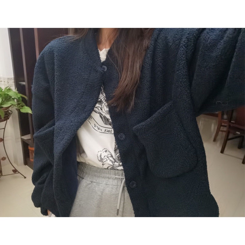 Áo khoác nữ dáng rộng thời trang phong cách Hàn Quốc