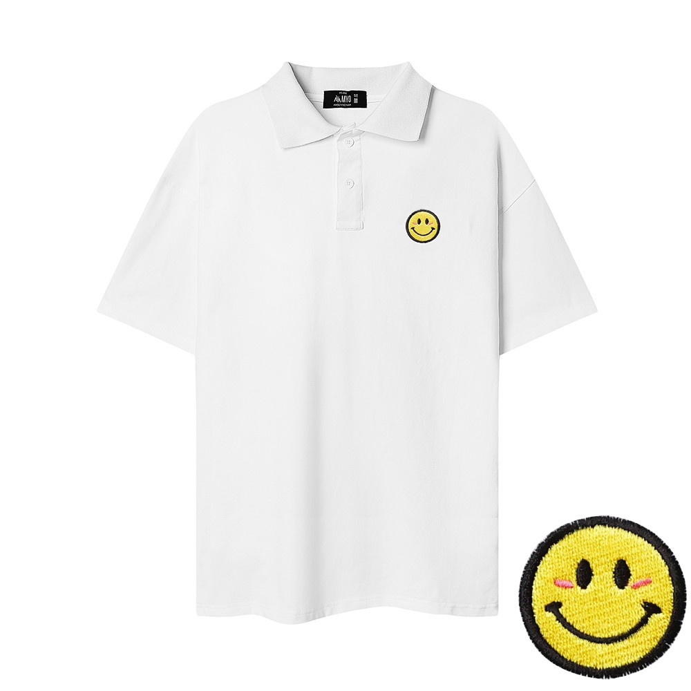 Áo Polo Cá Sấu MYO Vải Cotton Thêu Smile
