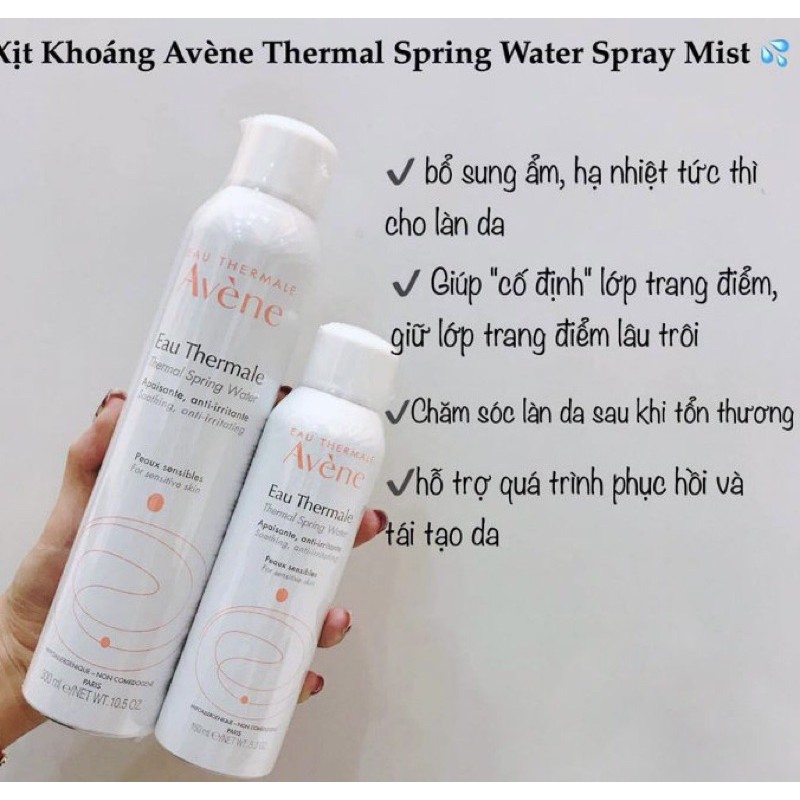 Xịt khoáng Avene Spring Water 300ml Pháp