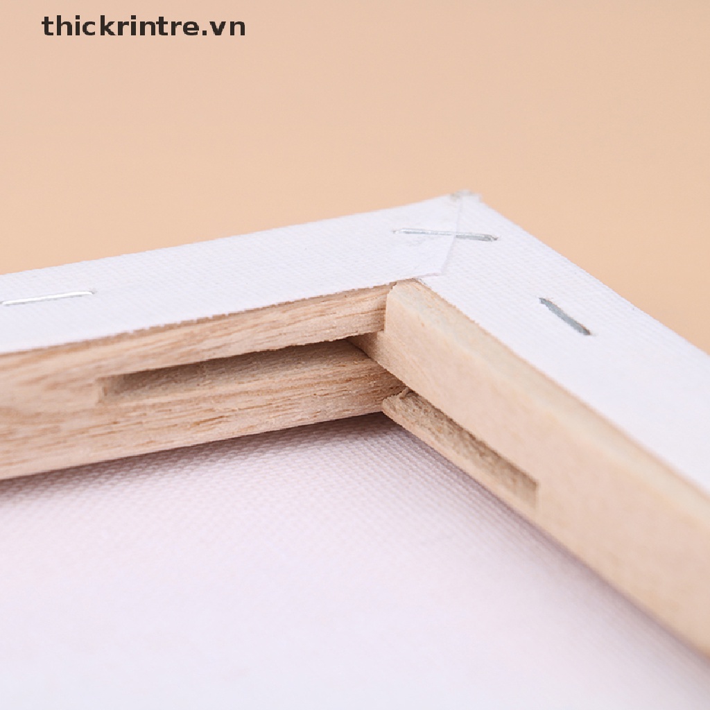 [Mới] Khung Gỗ Vuông Vẽ Tranh Sơn Dầu Canvas Màu Trắng