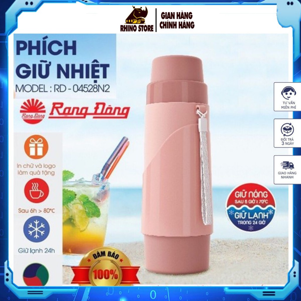 Phích nước mini 450ml Rạng Đông Giữ Nóng 12 giờ, Bảo Hành Chính Hãng