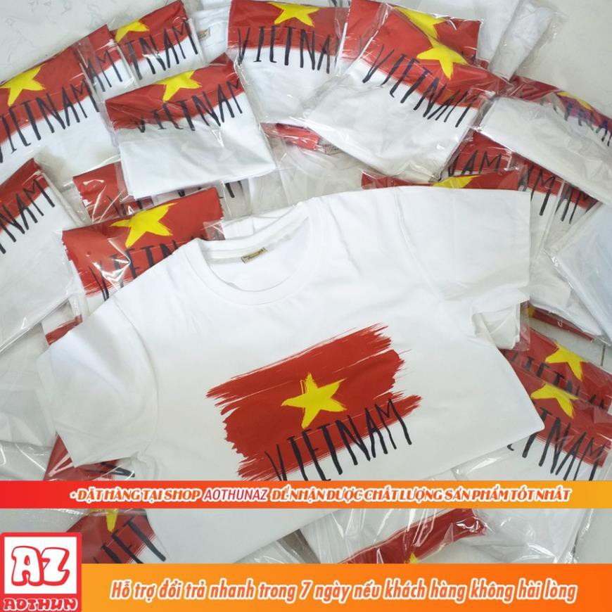 Áo thun in hình Cờ đỏ sao vàng Việt Nam có size trẻ em - Form Rộng BIGSIZE F72