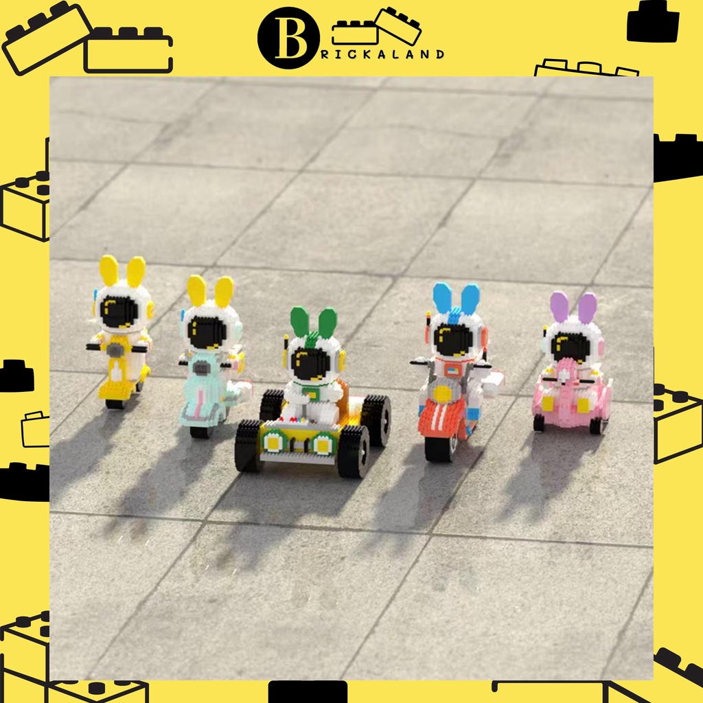 Đồ chơi lắp ráp Phi hành gia vũ trụ lái xe dễ thương sưu tầm lego nonlego đồ chơi cho bé quà tặng dễ thương