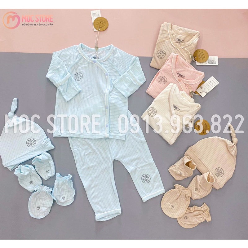 Bộ cài chéo Moadal dài tay HRNEE 0-3m - Sét bao tay , bao chân, mũ bán rời