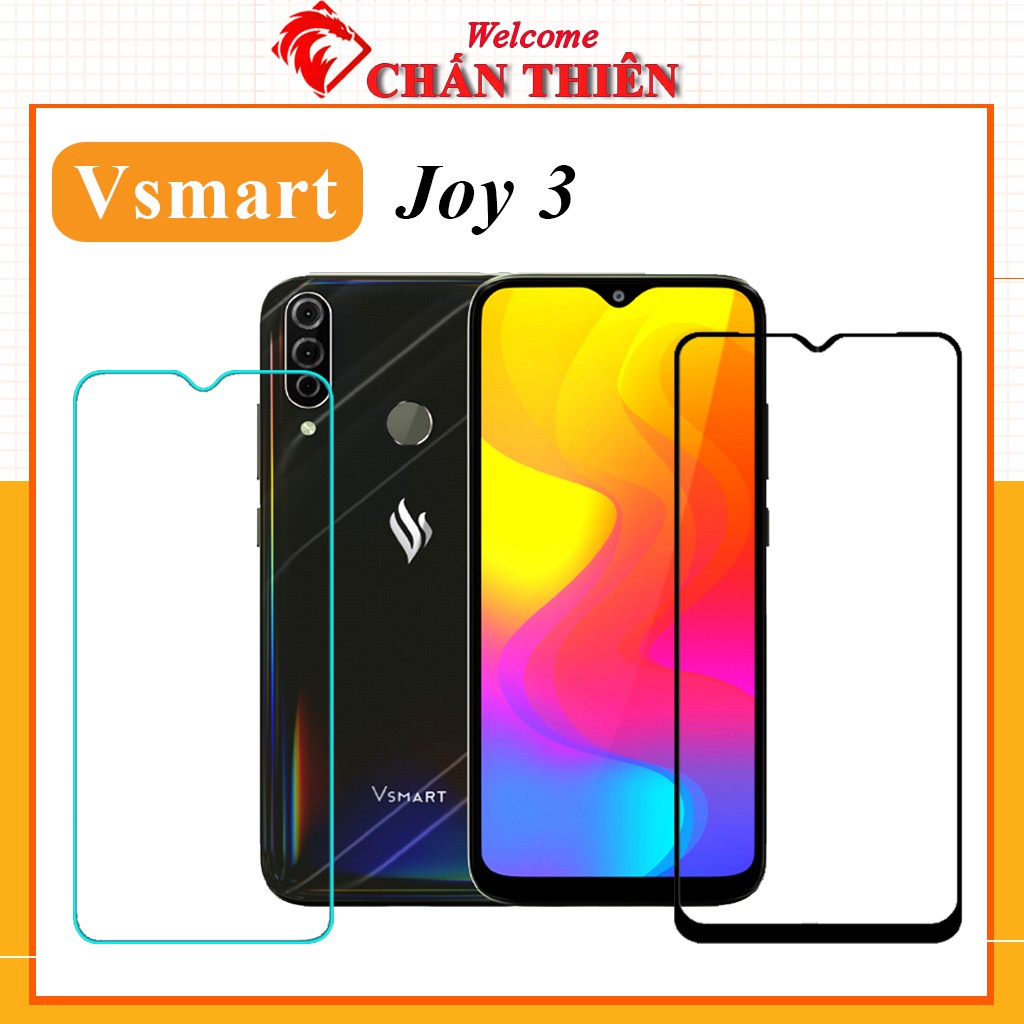 Kính Cường Lực Vsmart Joy 3 - Kính Trong Suốt / Full Màn Hình - Độ Cứng 9H+ Siêu Xịn