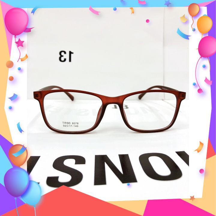 Kính Thời Trang Gọng Vuông Ưa Nhìn Gọng Siêu Dẻo Phù Hợp Cho Cả Nam Và Nữ Ms:8078