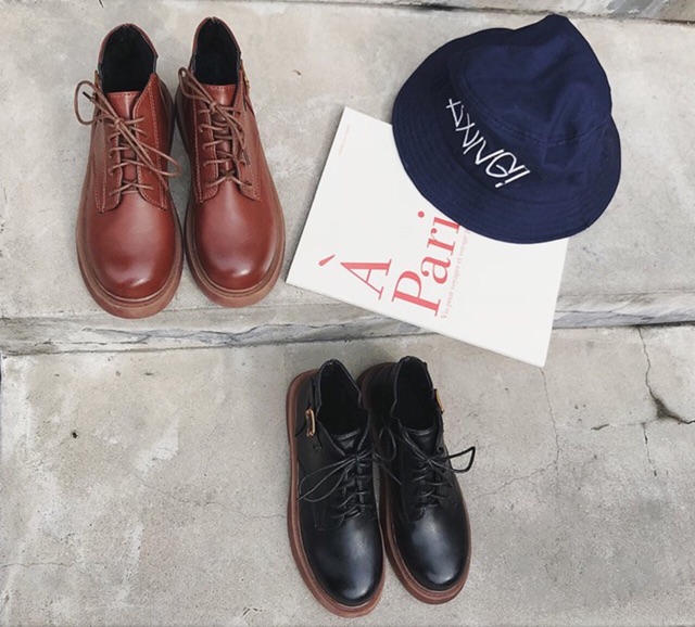 🌿Giày oxford cổ cao retro kiểu Anh🌿 | BigBuy360 - bigbuy360.vn