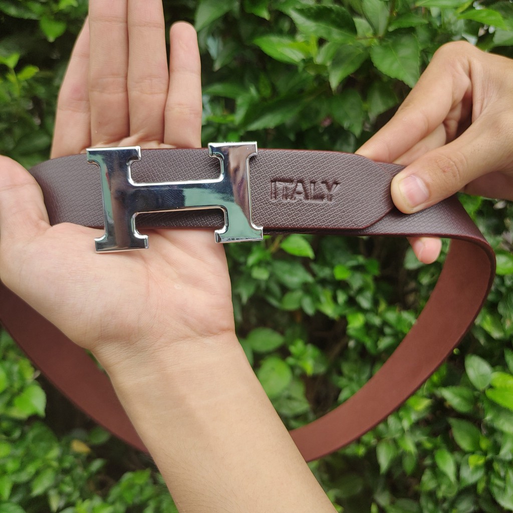 Thắt Lưng Nam/dây nịt nam dây da khóa chữ H cao cấp sang trọng - Bảo hành 12 tháng