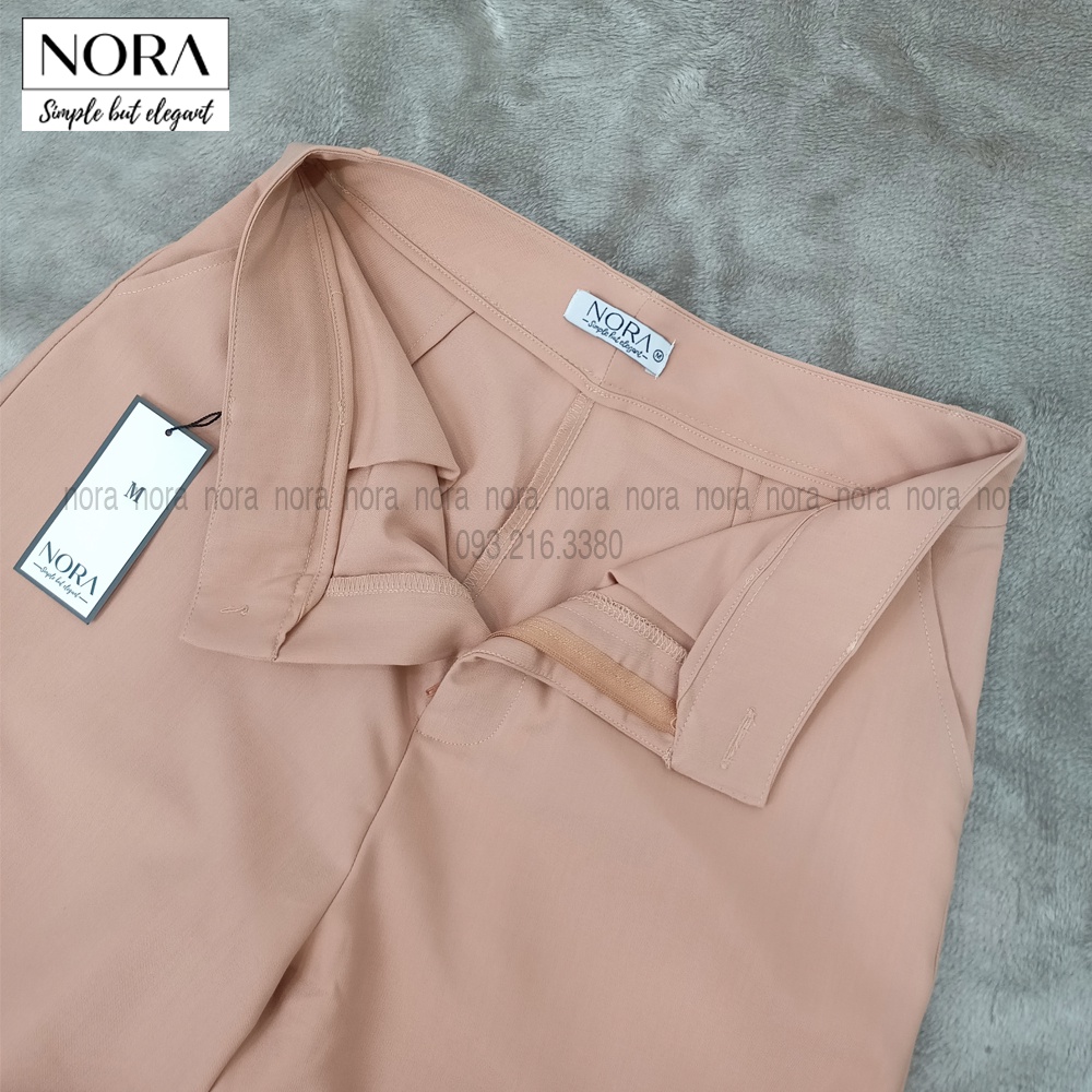 Quần Ống Suông Siêu Hack Dáng, Quần Suông Nữ Vải Cotton Nhật Siêu Mát Ít Nhăn Tôn Chân Dài