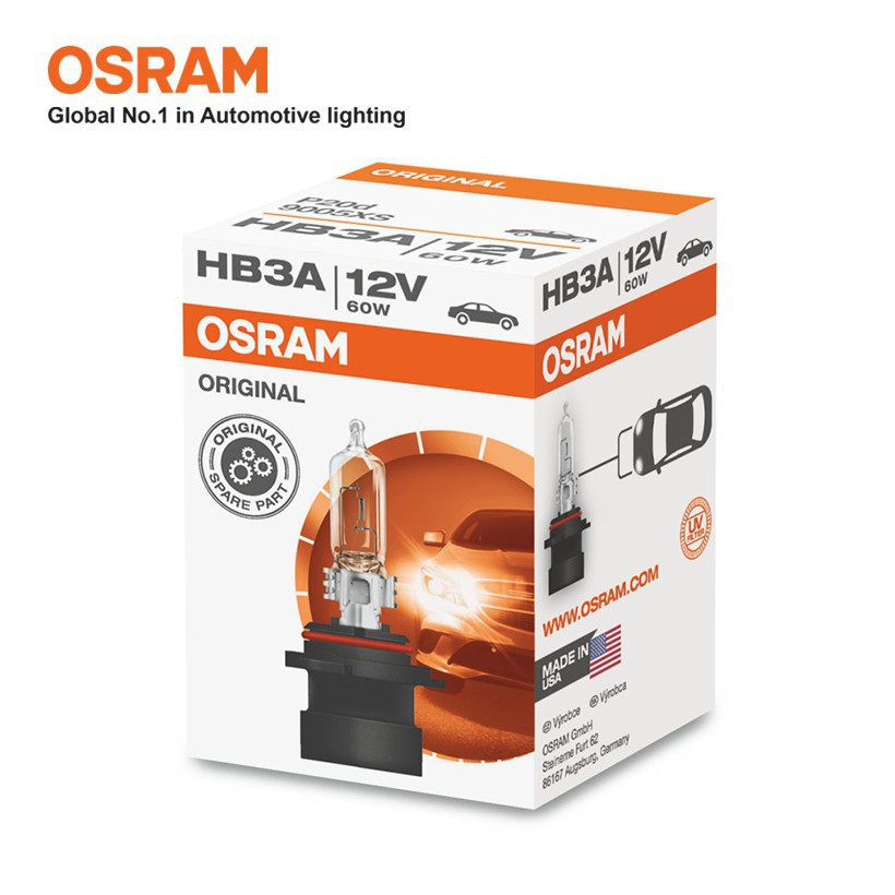 Bóng đèn halogen OSRAM ORIGINAL HB3 12v 60w (chân thẳng)