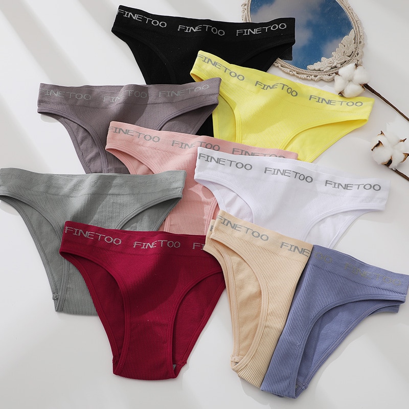 Take Talk Quần lót cotton không lộ đường may màu trơn thời trang cho nữ