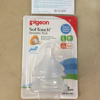  Núm Ty Pigeon Plus Cổ Rộng (Hàng đẹp)