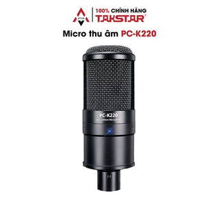 Mic thu âm livestream hát karaoke chuyên nghiệp takstar pc-k220 độ nhạy cao, lọc ồn, chính hãng cao cấp bảo hành 1 năm