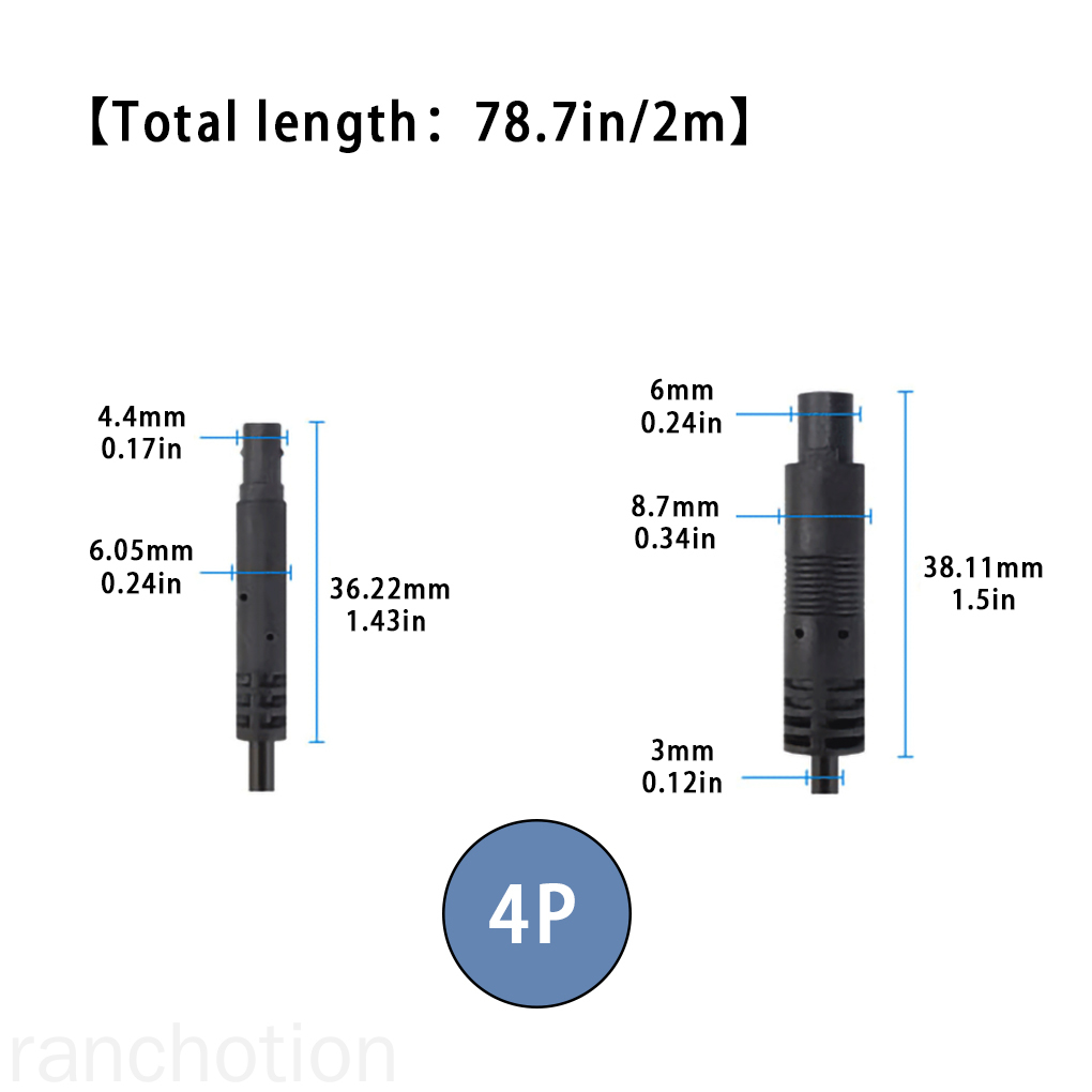 Dây Cáp Nối Dài Camera Phía Sau Xe Hơi 4 Pin