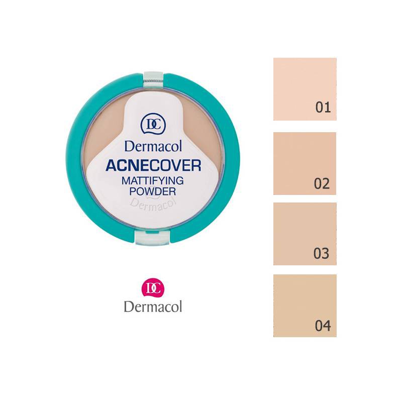 [Mã FMCGM50 - 8% đơn 250K] Phấn Nén cho da dầu và da mụn Dermacol Acnecover Mattifying Powder 11g