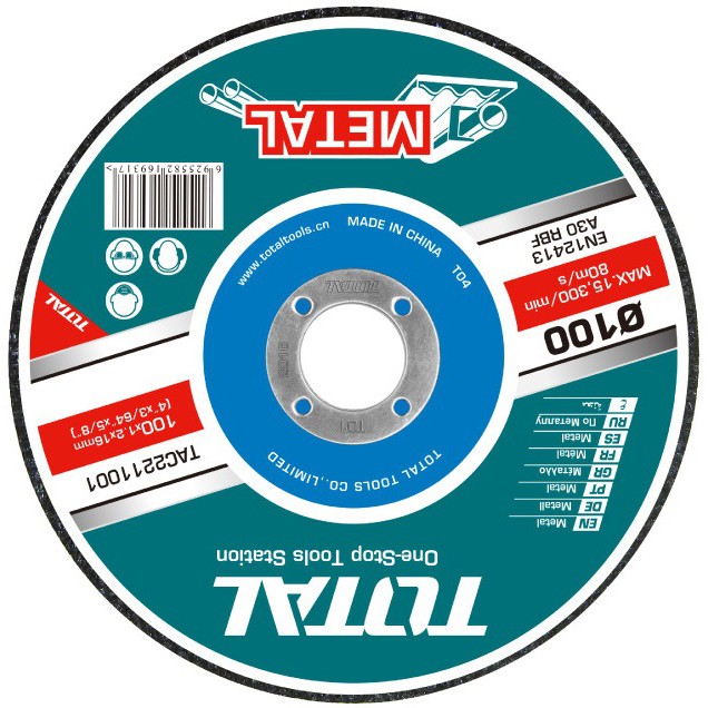 Đĩa cắt kim loại 100mm TOTAL TAC2211001SA TAC2211253SA