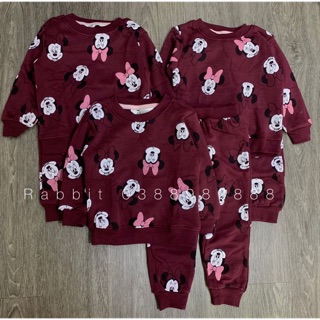 Bộ nỉ Mickey đỏ