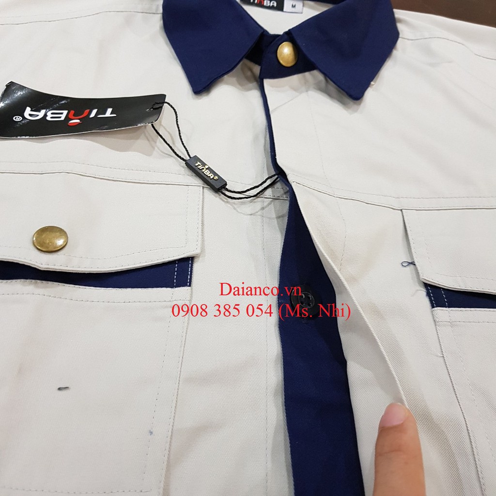 Quần áo kỹ sư vải pangrim Hàn Quốc mẫu Tinba 03- Hình thật