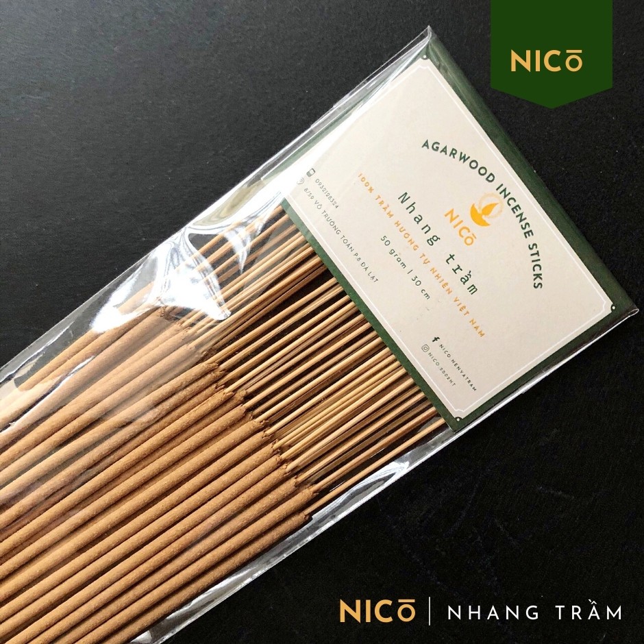 [CAO CẤP] Nhang Trầm Hương nguyên chất loại đặc biệt 50gram