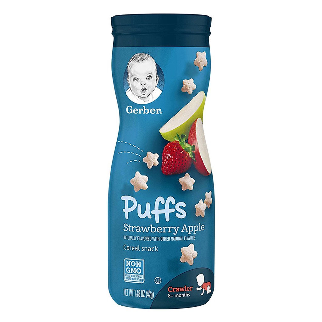 Bánh Ăn Dặm Gerber Puffs Cao 8m (date 12/2021)