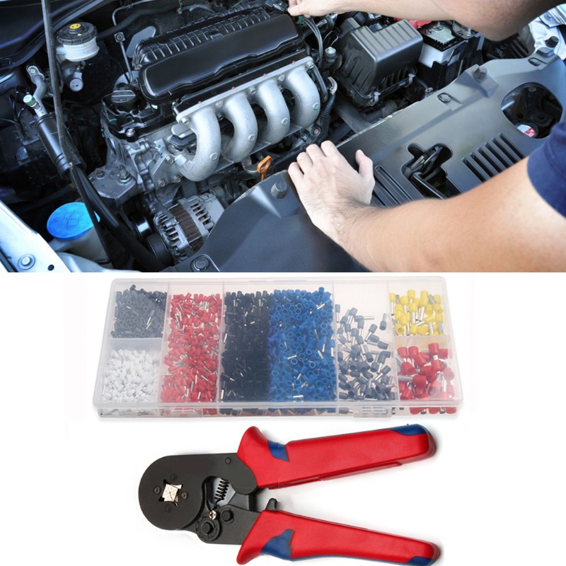 Set 1200 Đầu Nối Dây Kèm Kìm Uốn Dây Chuyên Dụng Cho Thợ Điện