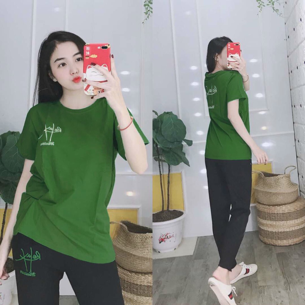 Đồ bộ mặc nhà thun cotton, đồ bộ nữ đẹp chất liệu thun cotton co giãn 4 chiều