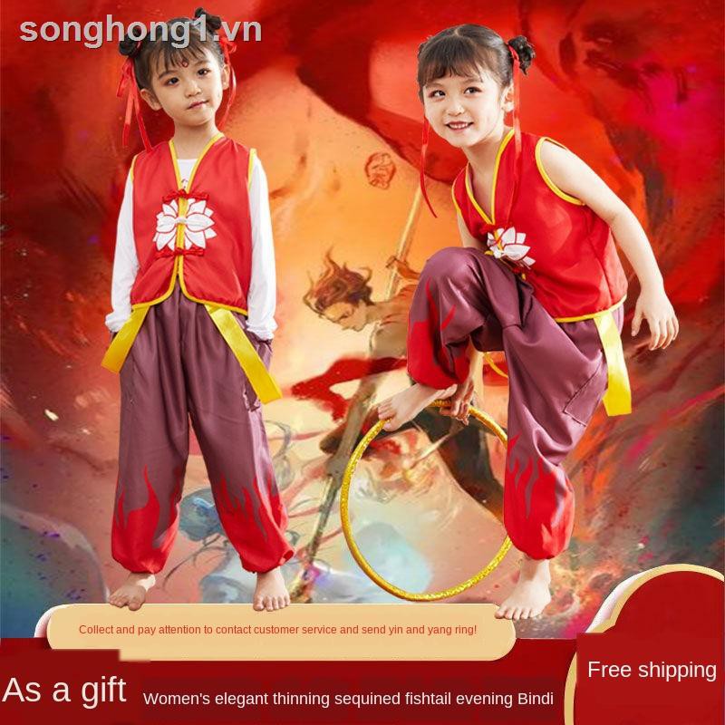 Set Đồ Hóa Trang Nezha Demon Cho Bé