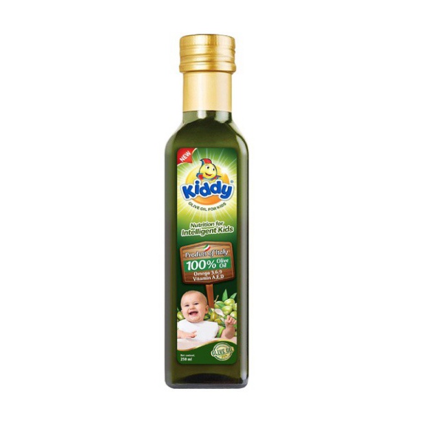 Dầu ăn Kiddy dưỡng chất Olive/ Cá hồi cho bé 250ml