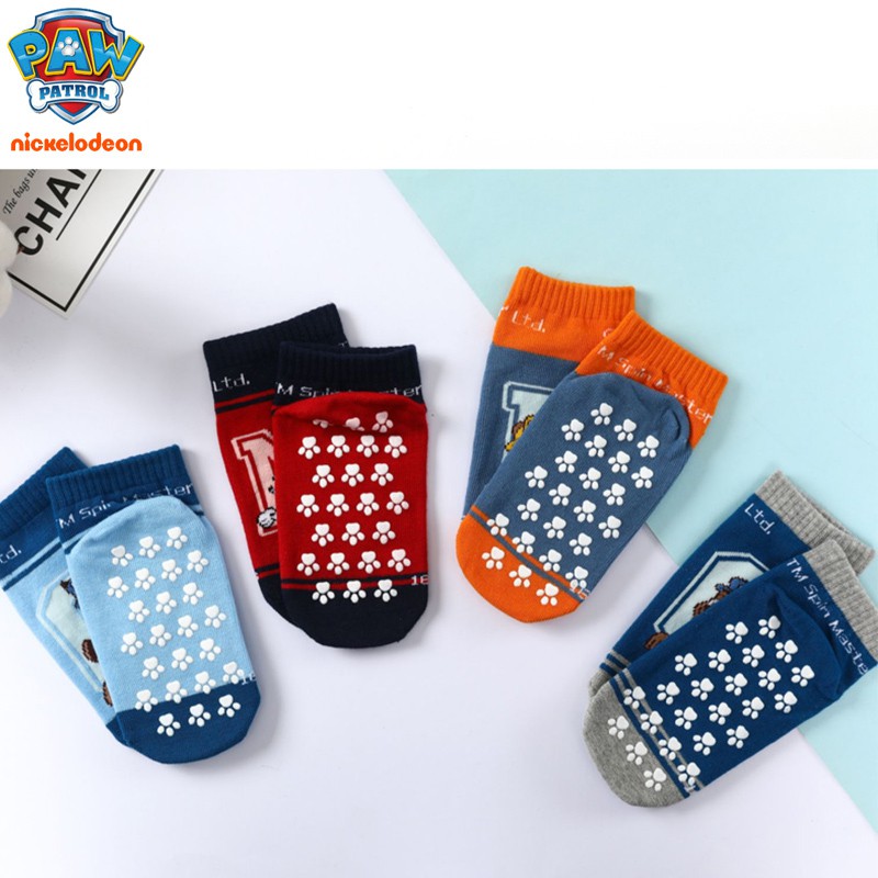 Vớ Trẻ Em / Vớ Chống Trượt / PAW Patrol /Vớ Mắt Cá Chân / Bảng Keo Dán Chống Trượt Giáo Dục Sớm Dành Cho Bé Trai Bé Gái