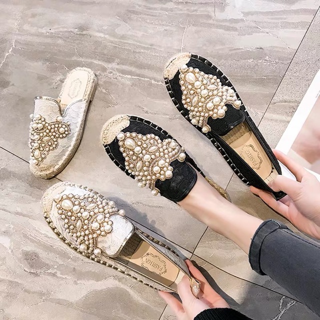 Giày/sục cói ( HÀNG ORDER) (sẵn giày đen sz 37) | BigBuy360 - bigbuy360.vn