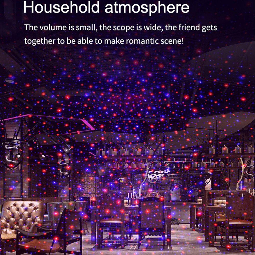 Đèn Chiếu Ánh Sáng Ban Đêm Mini Gắn Trần Xe Hơi