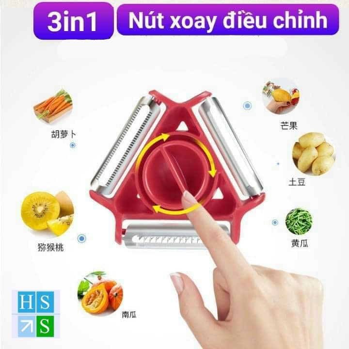 Dụng cụ gọt nạo bào sợi củ quả đa năng 3 in 1 tiện dụng