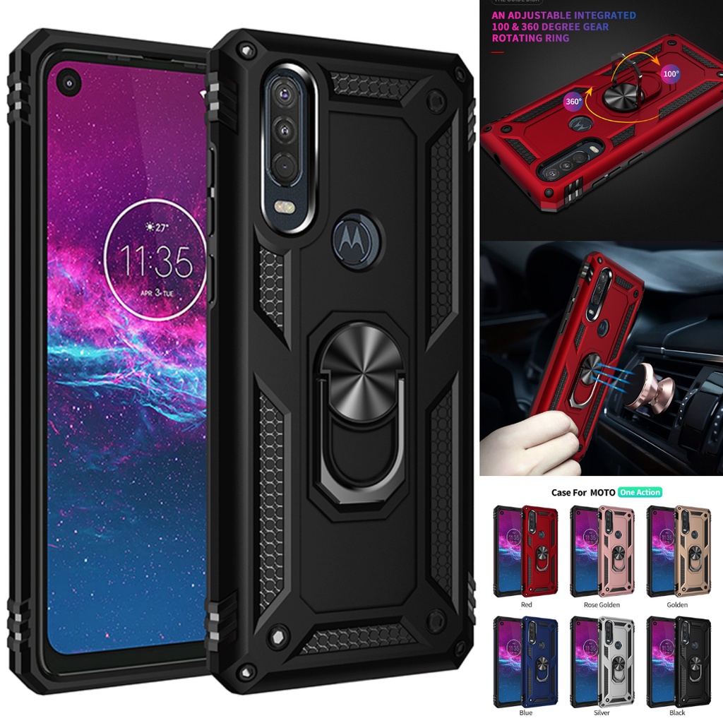 Dành cho Motorola One Action / One Vision / One Fusion / One Macro / One Hyper Shockproof Military A