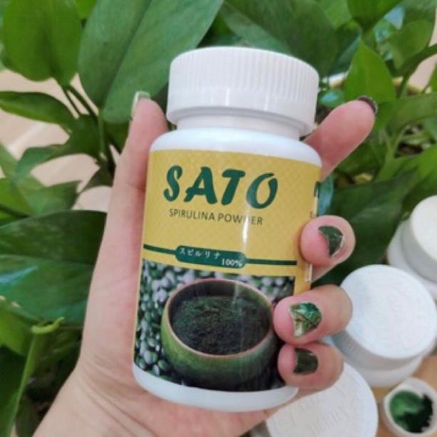 Tảo Xoắn Dưỡng Da Làm Trắng Dạng Bột sato Nhật Bản