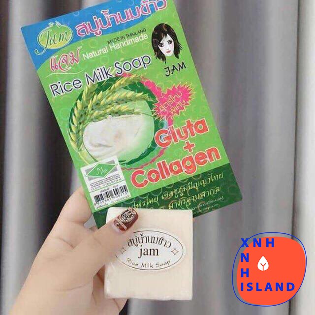 COMBO 12 Bánh Xà Phòng Cám Gạo Jam Rice Milk Soap Thái Lan
