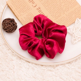 Buộc tóc vải scrunchies phi bóng chấm bi