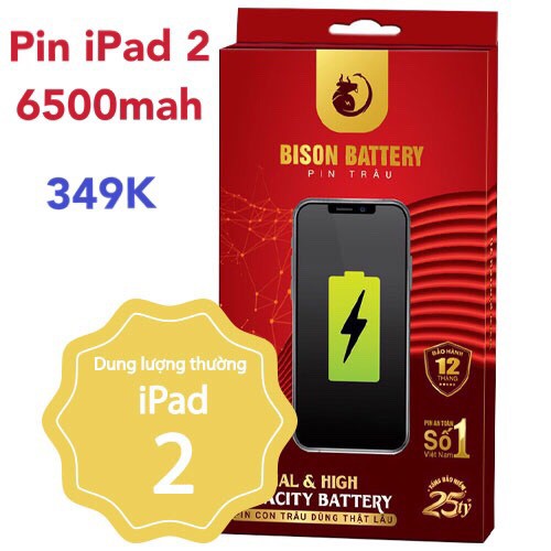 [Mã 154ELSALE2 giảm 7% đơn 300K] Pin iPad 2, Pin iPad 3, Pin iPad 4 chính hãng BISON- BH 12 tháng