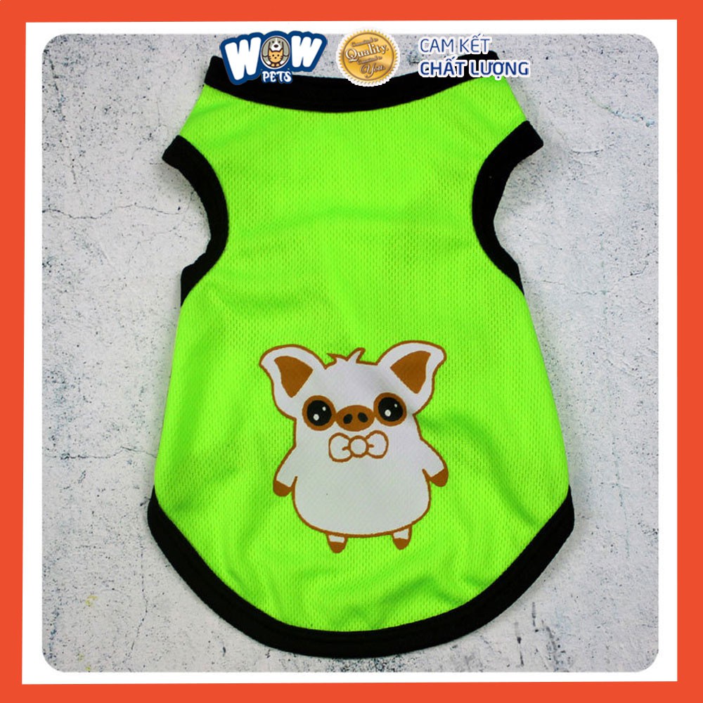 [F016] Áo Chó Mèo 3 lỗ dễ thương. wowpets áo thun mỏng thoáng mát chó mèo