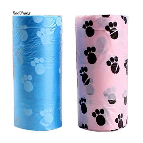 1 cuộn 15 túi đựng chất thải chó mèo