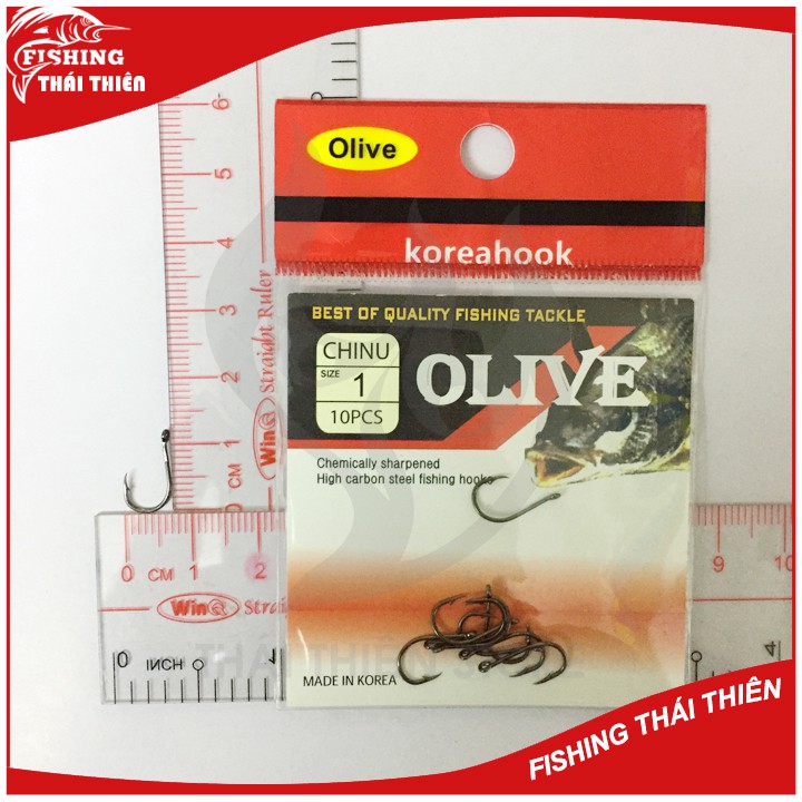 Lưỡi câu cá Chinu Olive Korea