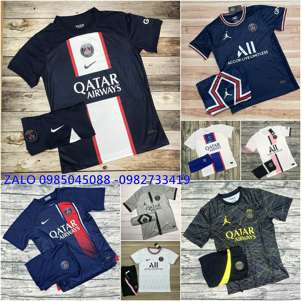 Áo Bóng Đá Câu Lạc Bộ- PSG - Paris Saint-Germain- Quần Áo Bóng Đá- nhiều mẫu - Chất Polyeste - Hàng Thái Lan