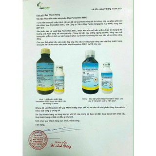 Thuốc diệt muỗi permethrin 55ec chai 100ml