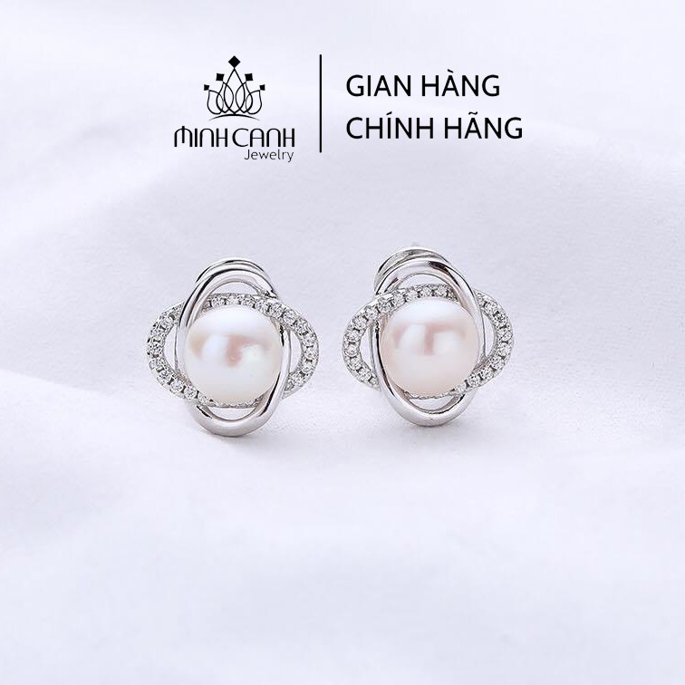 Bông Tai Bạc Đính Đá Mix Hột - Minh Canh Jewelry