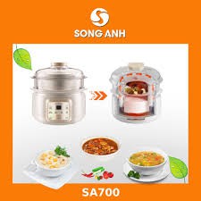 Nồi hầm chưng cách thủy Song Anh- SA700-1.5L