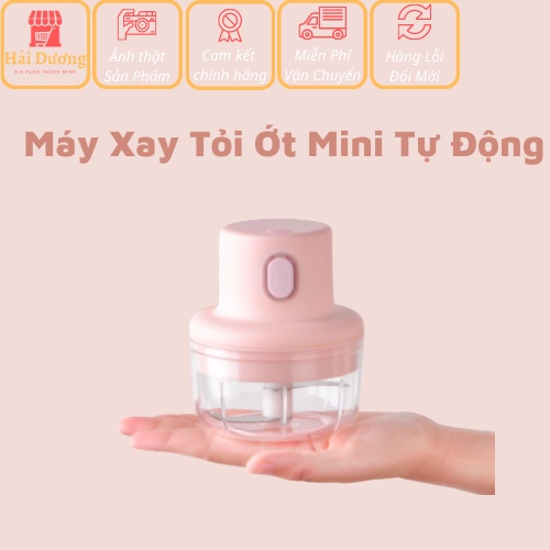 Máy Xay Mini Cầm Tay ĐA NĂNG 250ml, Sạc Điện USB, Xay Tỏi, Ớt, Rau, Củ, Quả...