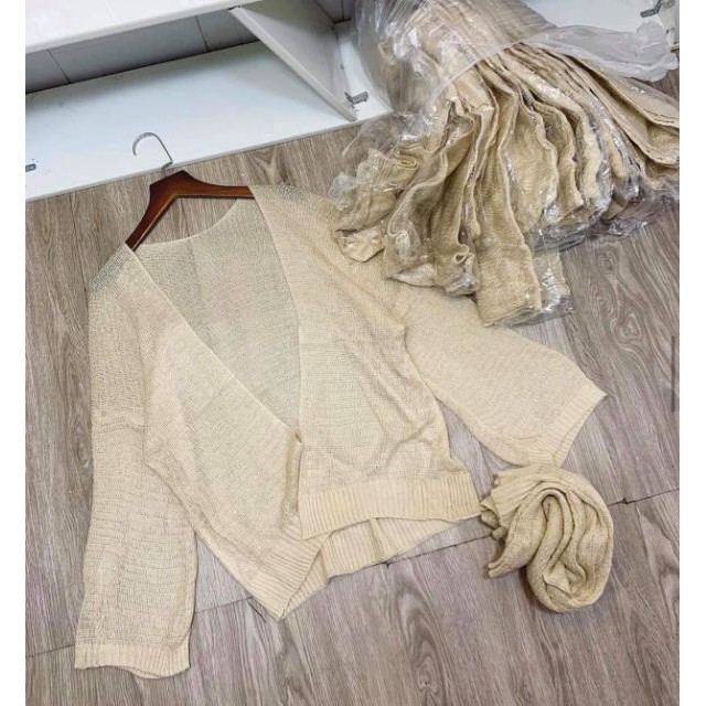 Áo khoác Cadigan len mỏng dệt kim | BigBuy360 - bigbuy360.vn