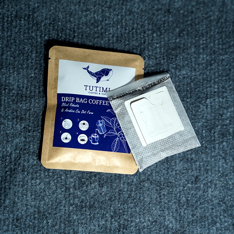 Cà phê phin giấy tiện lợi, Blend Robusta & Arabica Cầu Đất, TuTiMi hộp 10 gói (1 gói có 20g cà phê) | BigBuy360 - bigbuy360.vn