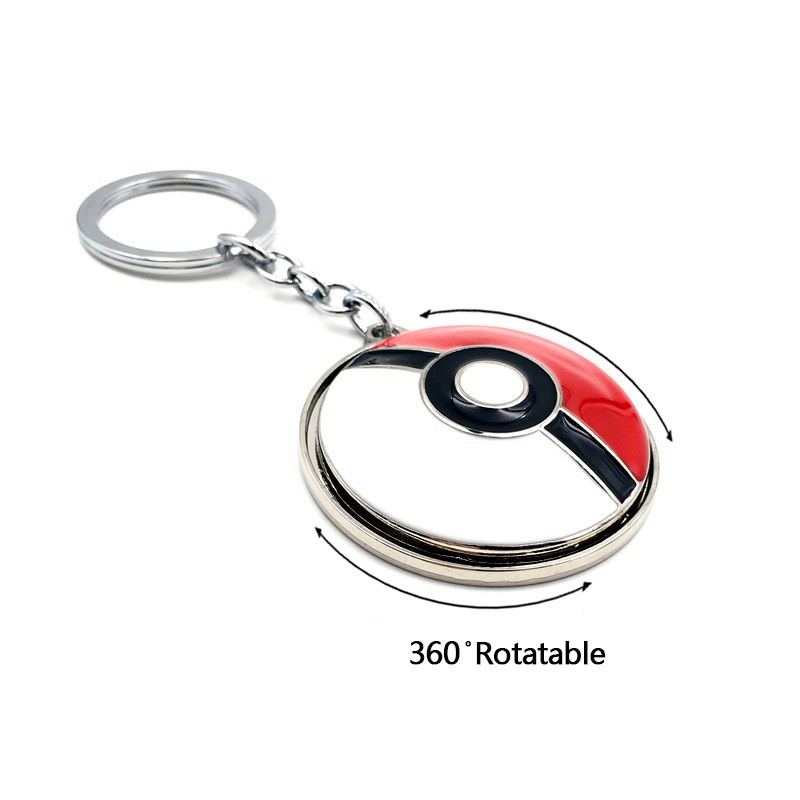 Anime Game ρokemon Go Rotatable Poké Ball Keychain Souvenir Collectibles Gift